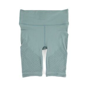 LULULEMON Reveal Short Digital Rain Tidewater Teal Bike Shorts Athleisure Lounge